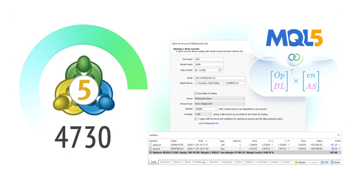 MT5下载_MetaTrader5下载_证书绑定通道：MetaTrader 5 平台 Build 4730：扩展 OpenBLAS 支持和总体性能优化（封面配图）